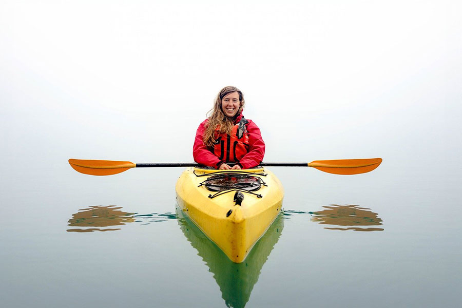 Nature kayaking kayak