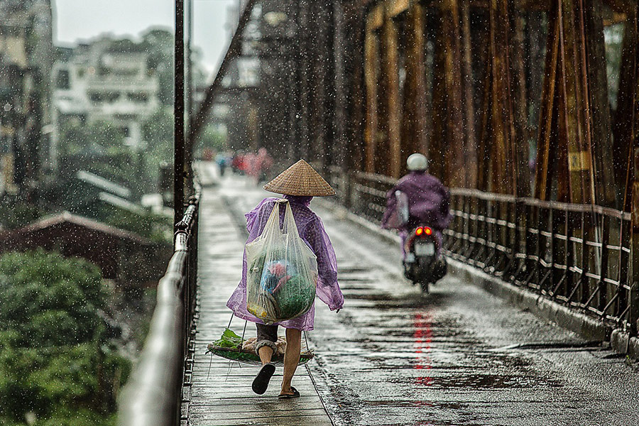 Rainy season street