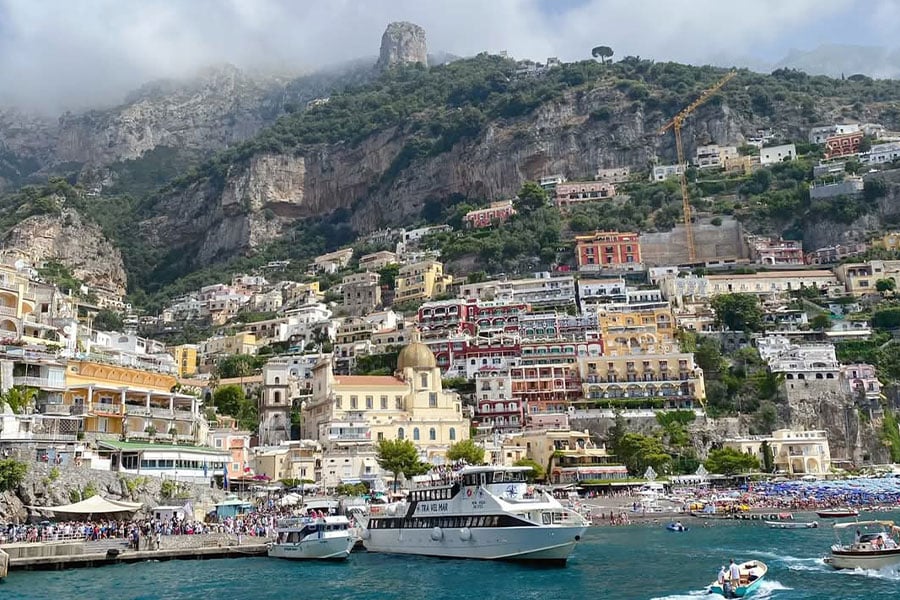 Étendue du littoral du sud de l'Italie