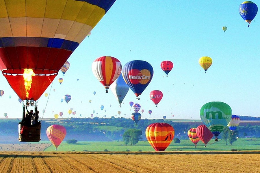 Metz hot air balloons field