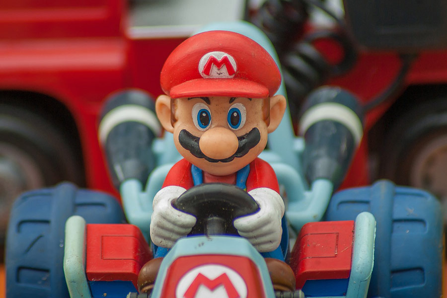 Mario as a rider