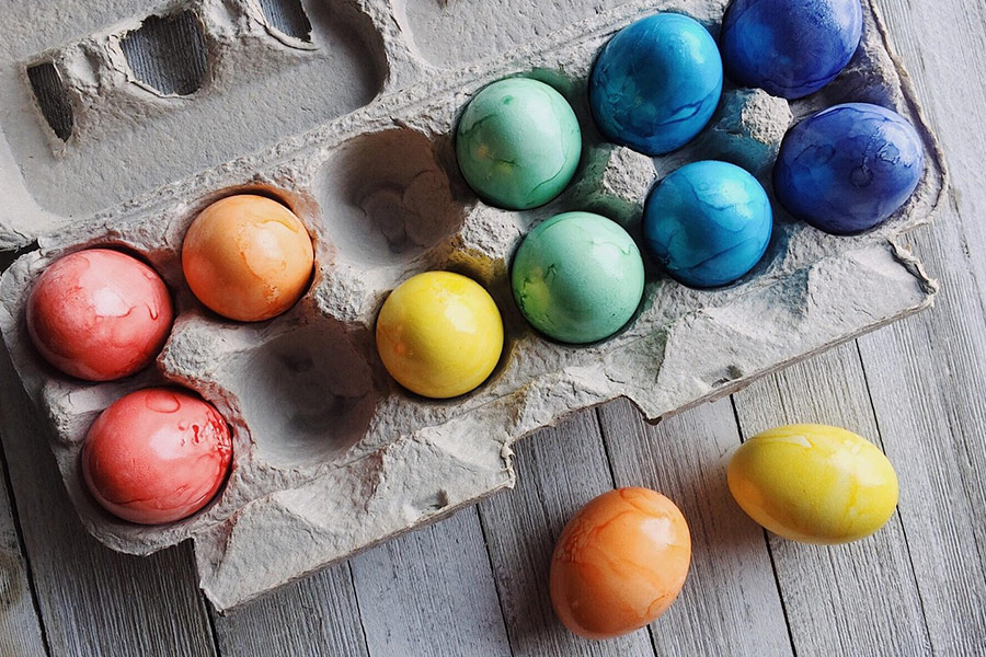 Easter eggs coloring