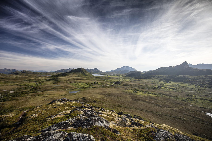 Paysage des îles Lofoten en Norvège