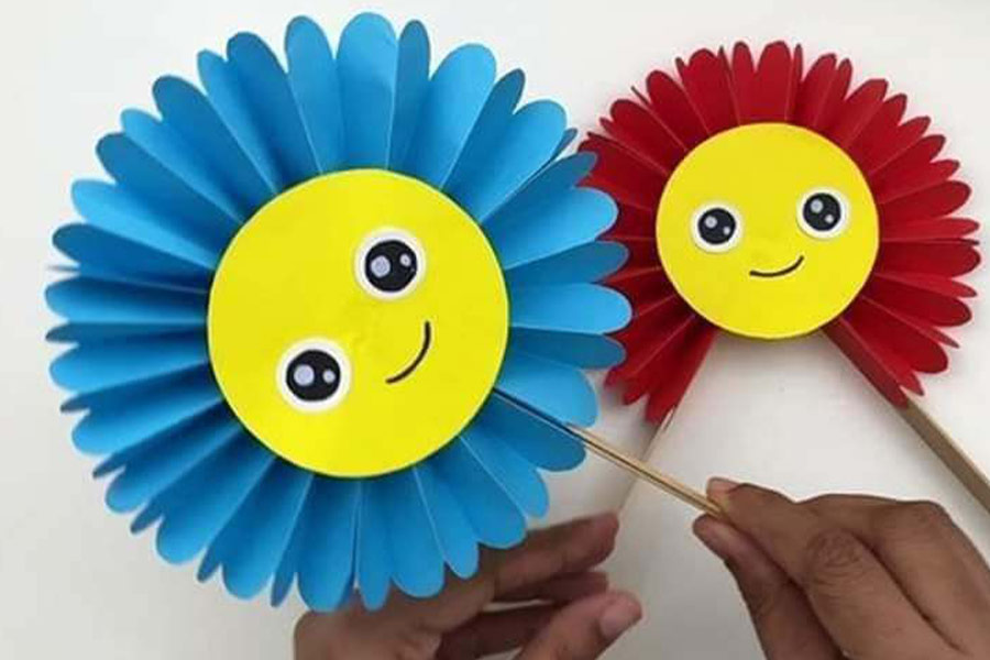 Paper kids crafts folding