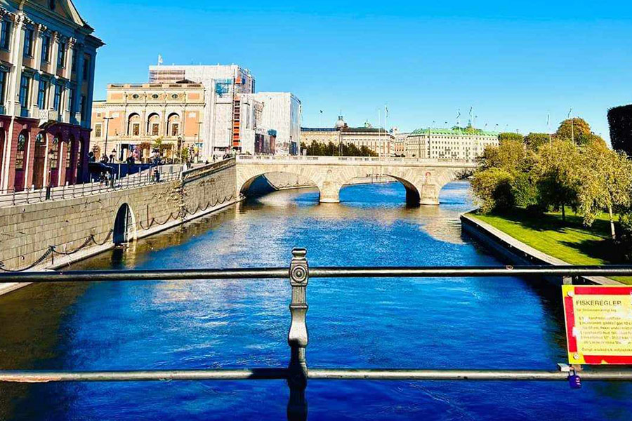 Stockholm Zweden Norrbrobrug