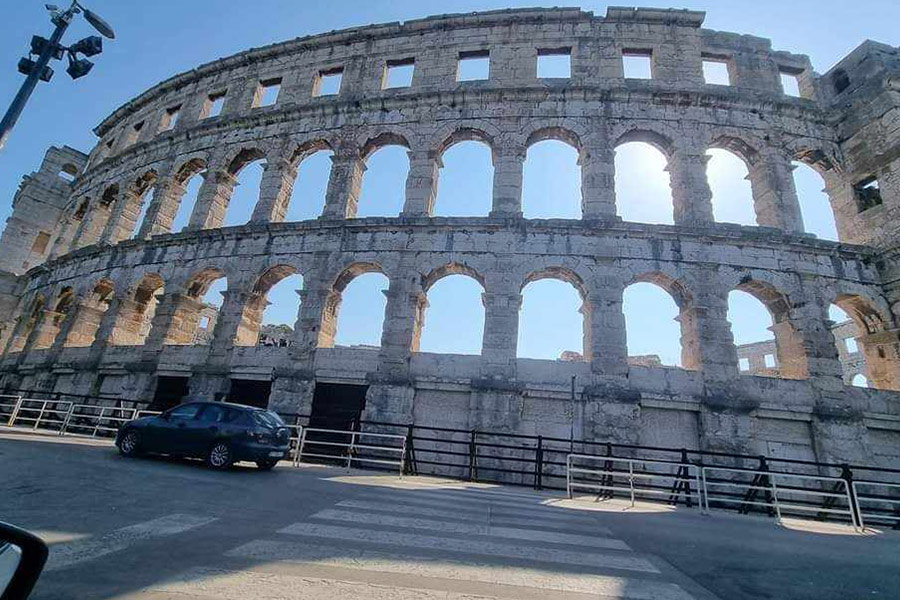 Pula arena historical Croatia