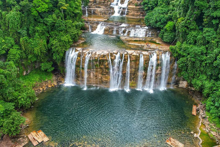 Aerial picture tinuy an falls