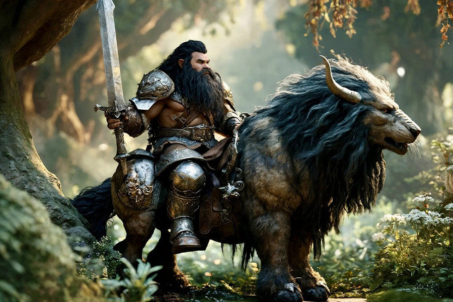 Fantasy Zwergenkrieger