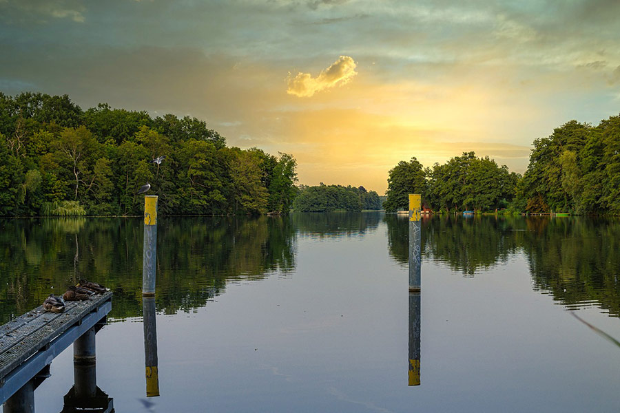 Waterscape river lake