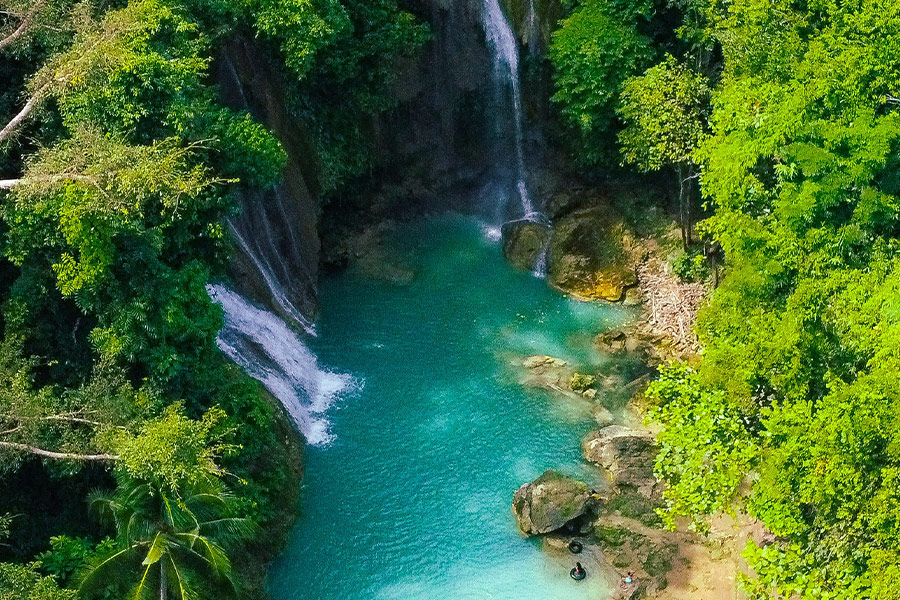 Pahangog twin falls Bohol